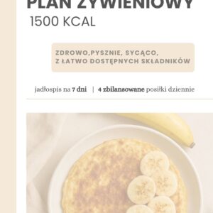 GOTOWY PLAN ŻYWIENIOWY 1500 / 1700 / 1900 KCAL